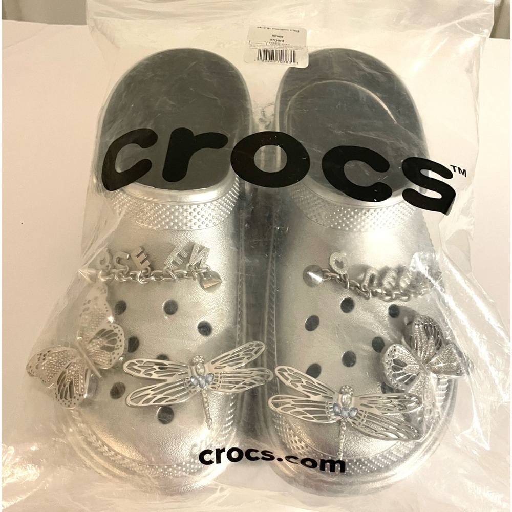 Crocs Stomp Clog Metallic Silver l. - Picture 15 of 17